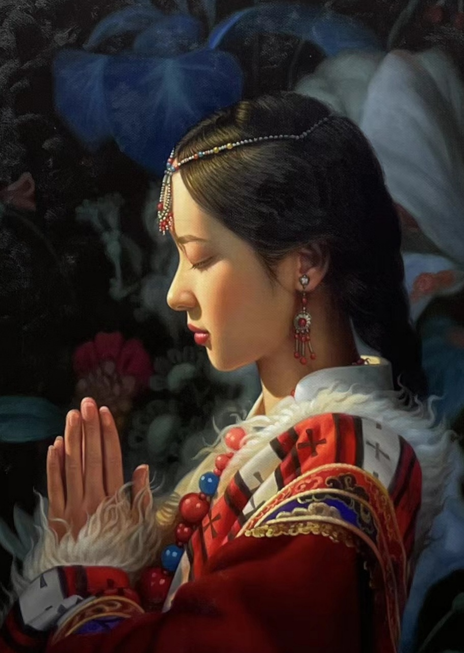 油画大师作品欣赏《祈祷》