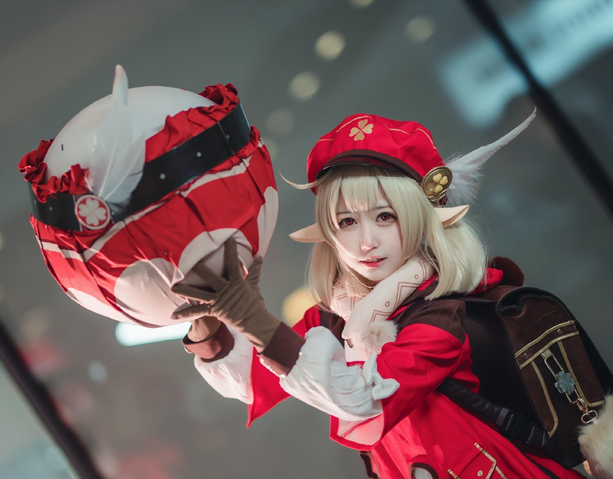 超萌的《原神》可莉cos,想把她抱怀里举高高