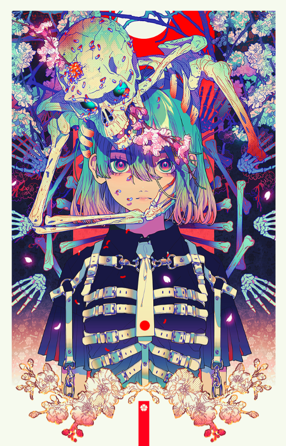 【p站画师】秋赤音小众猎奇画风精致作品分享