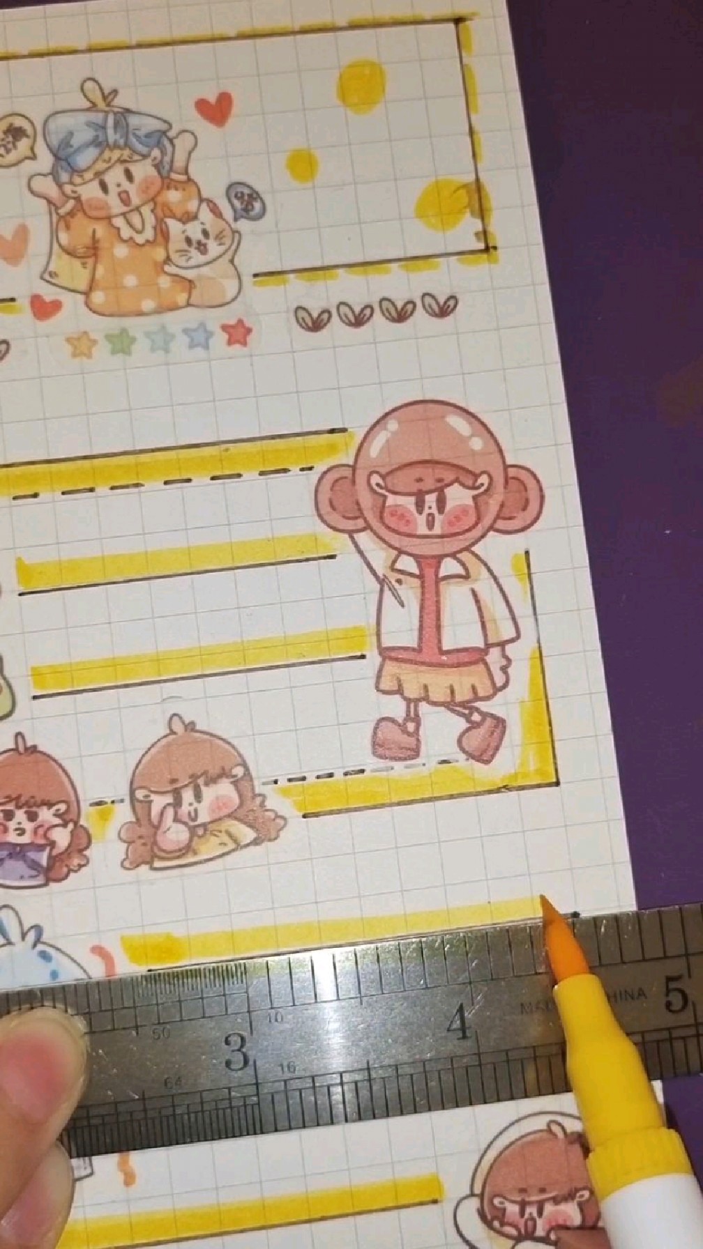 跟着小红书学做手帐第二天比昨天进步一点点