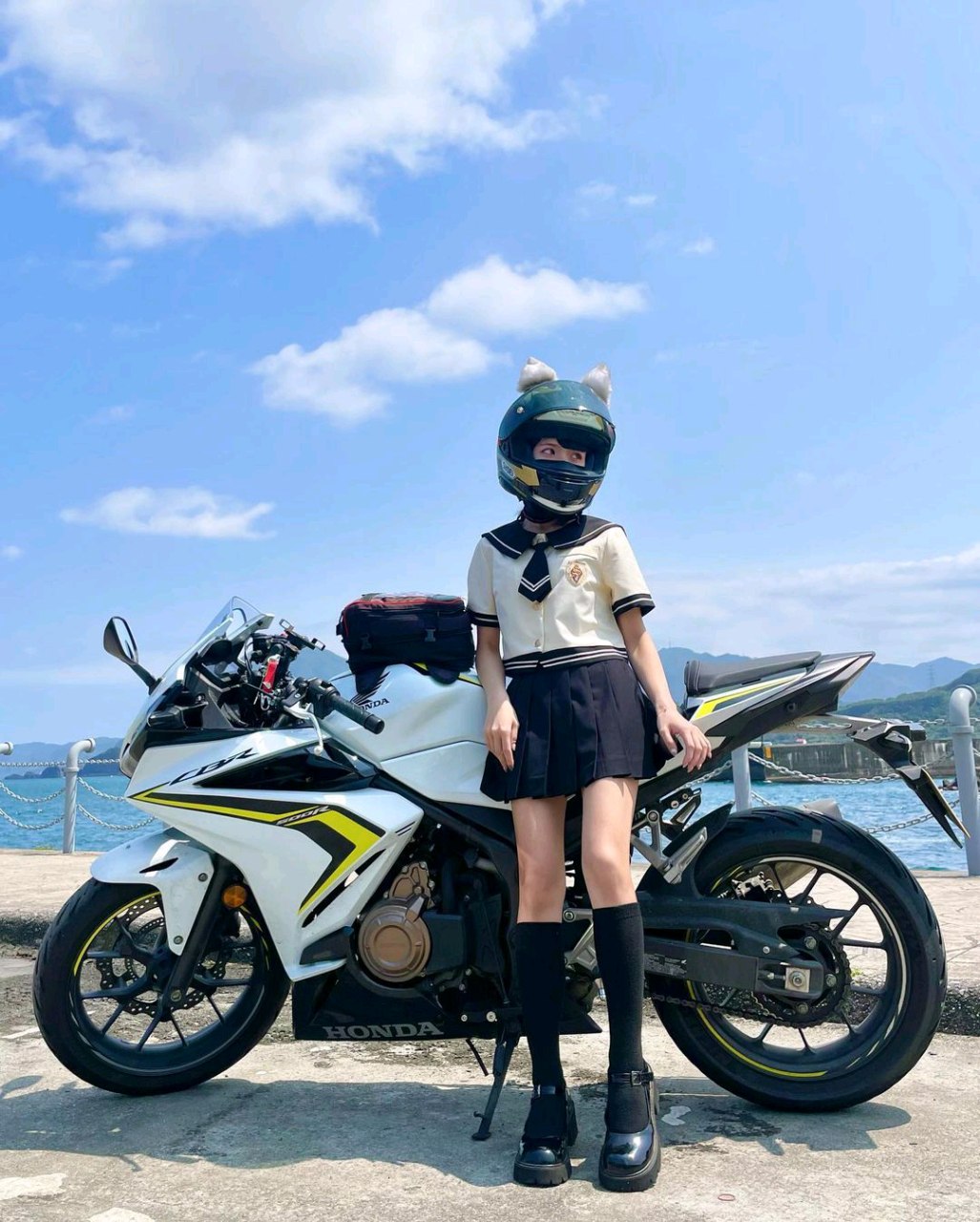 机车小姐姐#摩托车