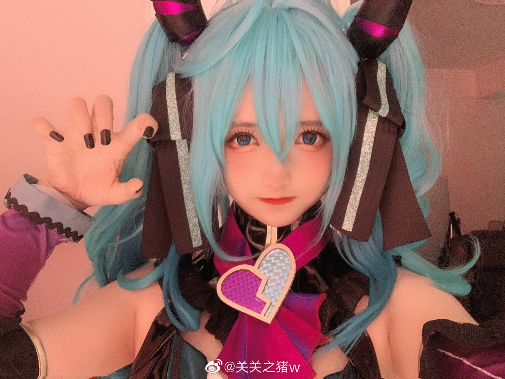 cosplay#  初音小恶魔 cn:关关之猪w 2021啦终于拍公主殿下了#初音