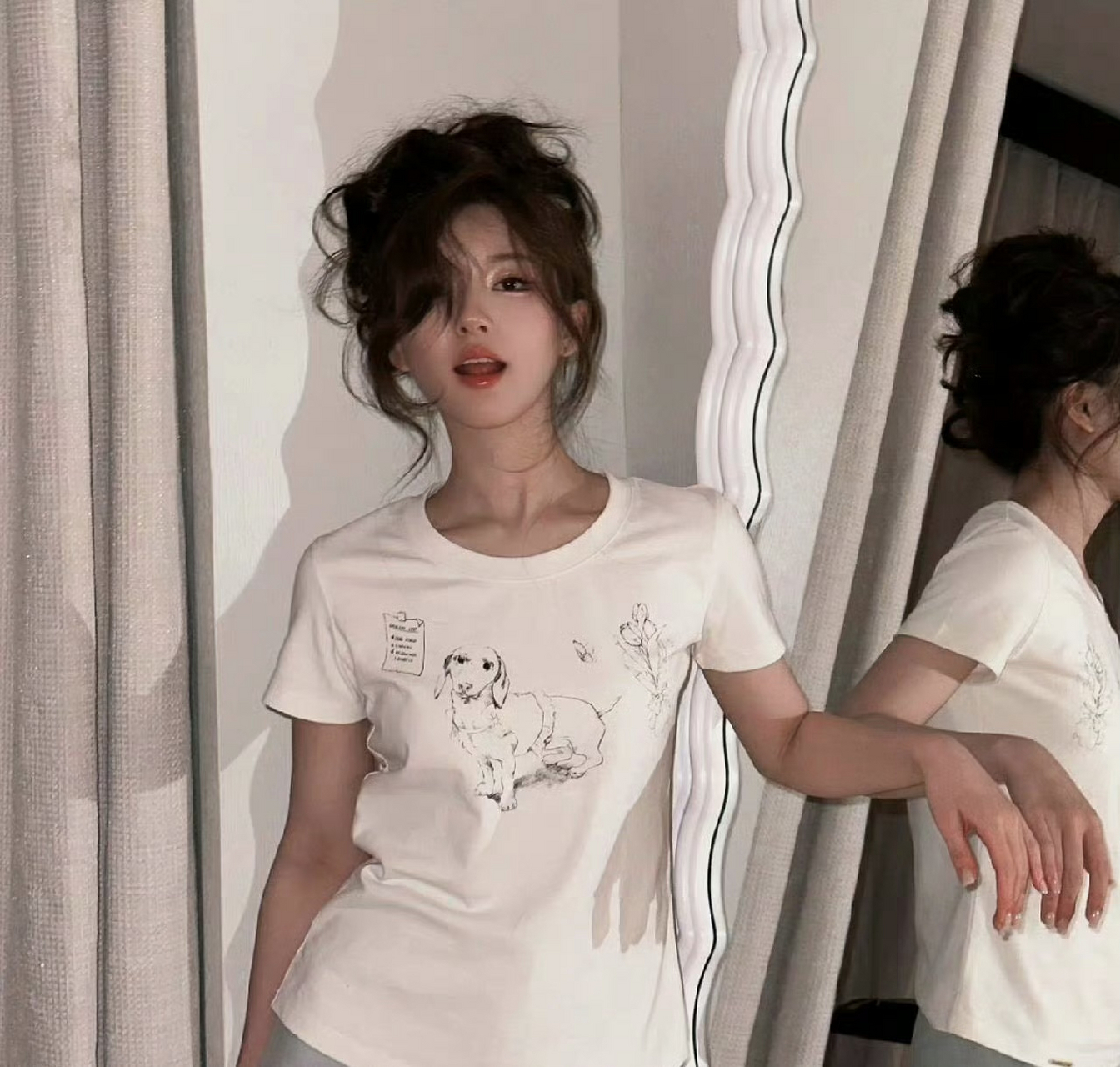 头发卷卷的盘起来,真的好像一个芭比娃娃! 67[温暖][温暖]