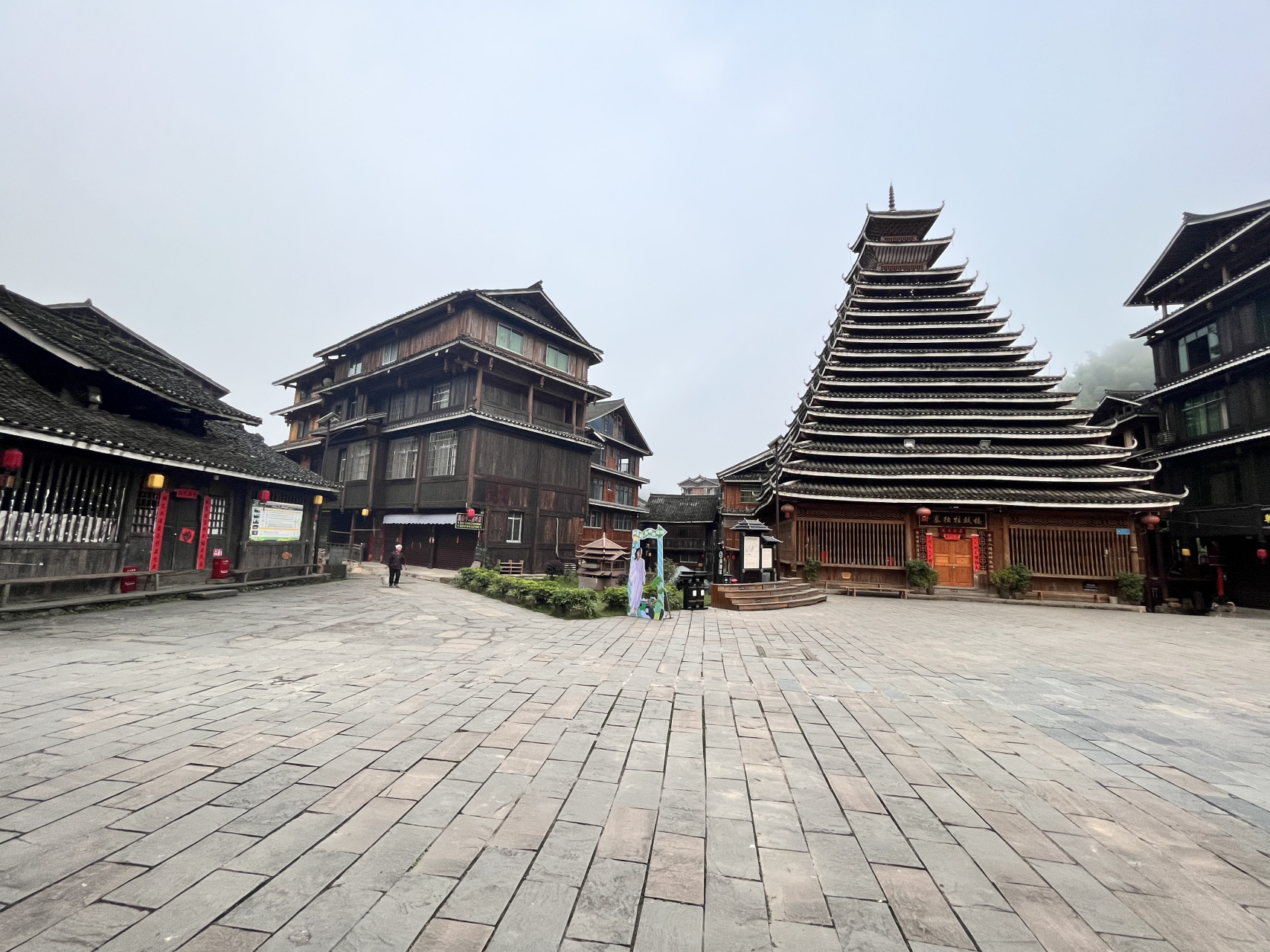 广西三江程阳八寨景区-侗族村寨建筑