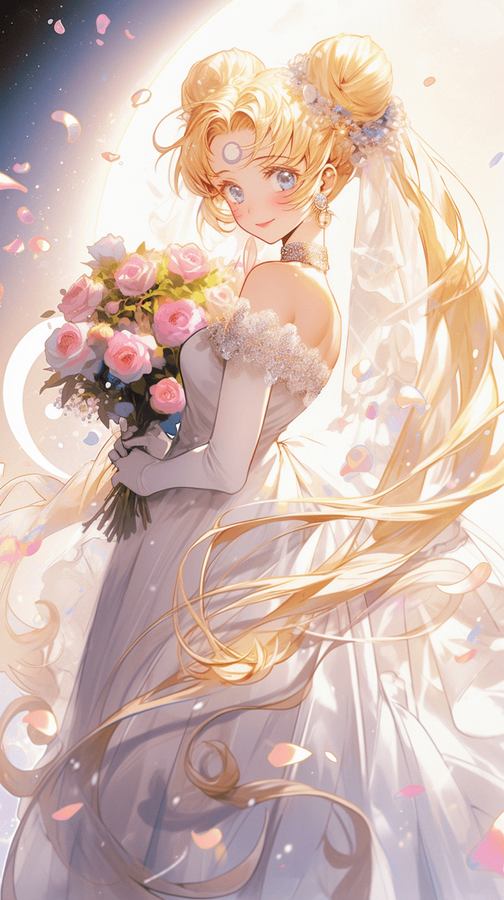 兼职婚纱模特水冰月 #手机壁纸# #ai绘画