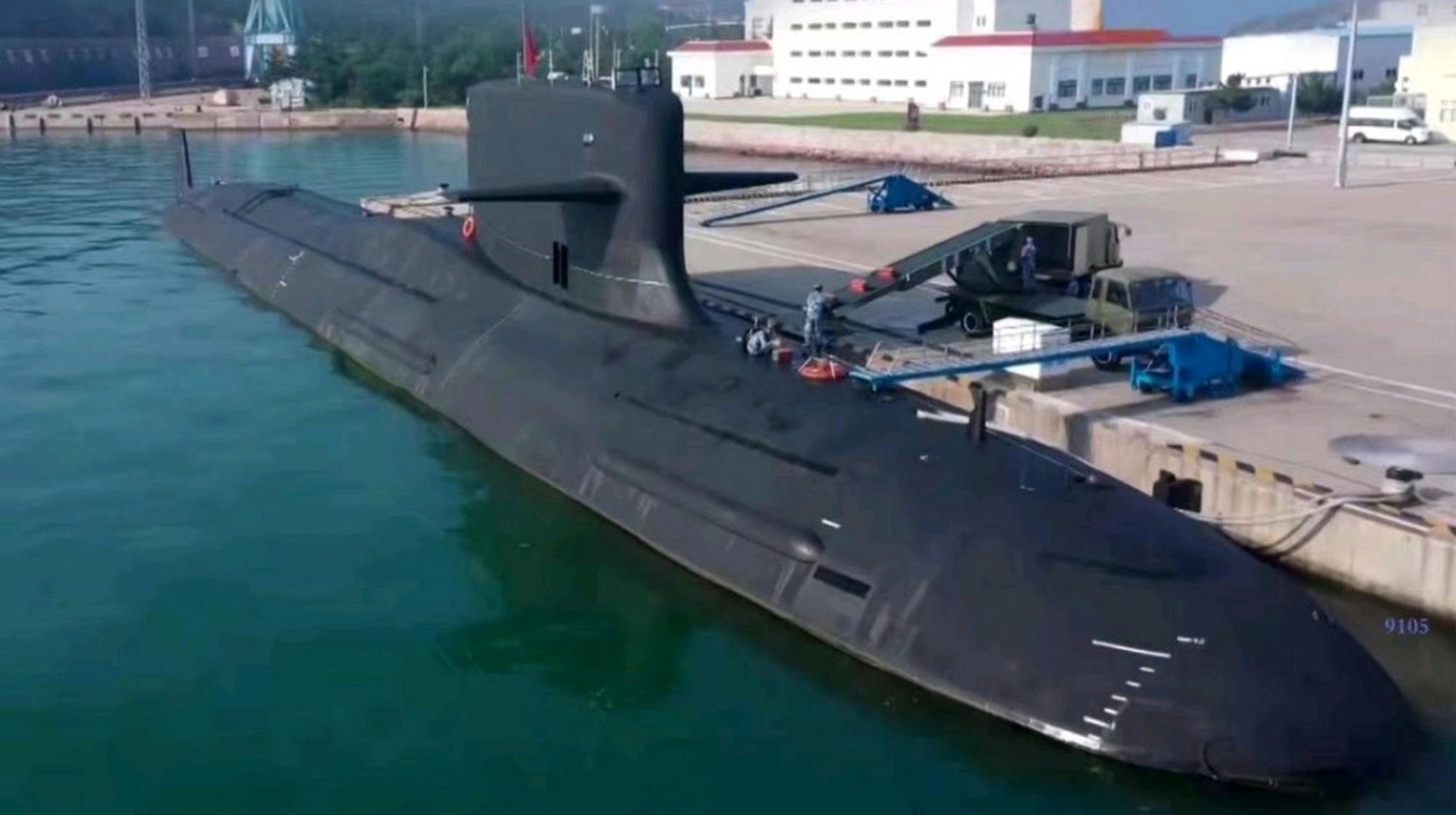 国产093a改进型攻击核潜艇,目前官方已经多次报道这型核潜艇.