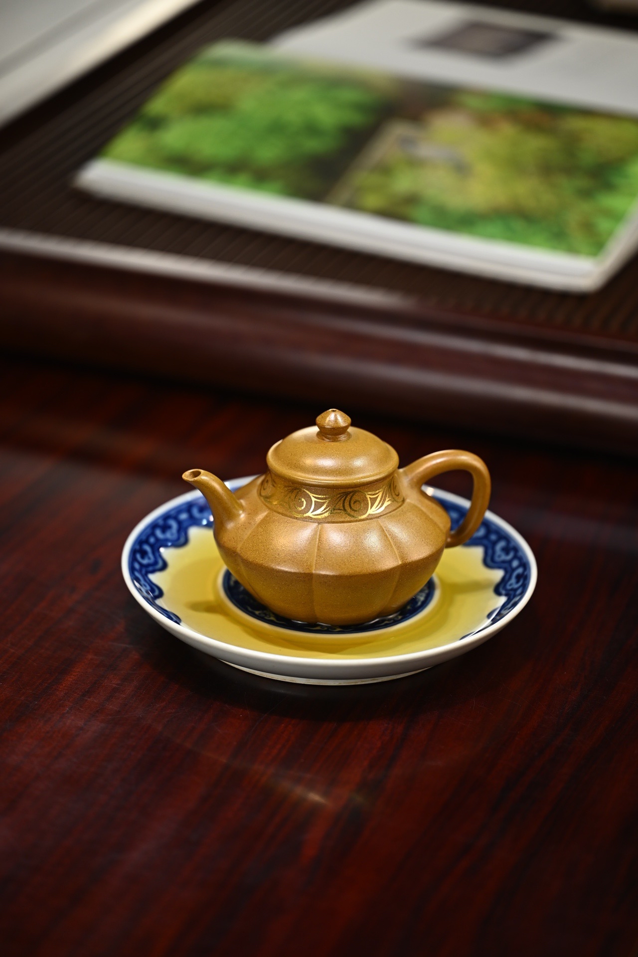 宜兴紫砂壶马吉全手工忆古原矿黄金段210cc