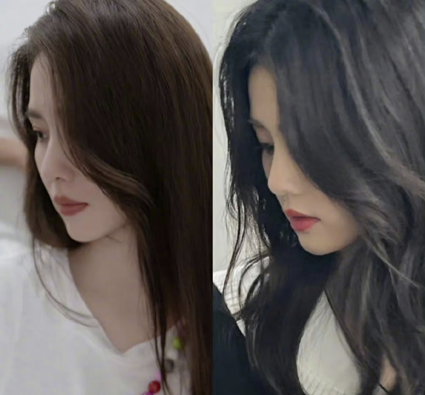 白鹿,刘诗诗一直被说像,来看看对比图,像吗? ​