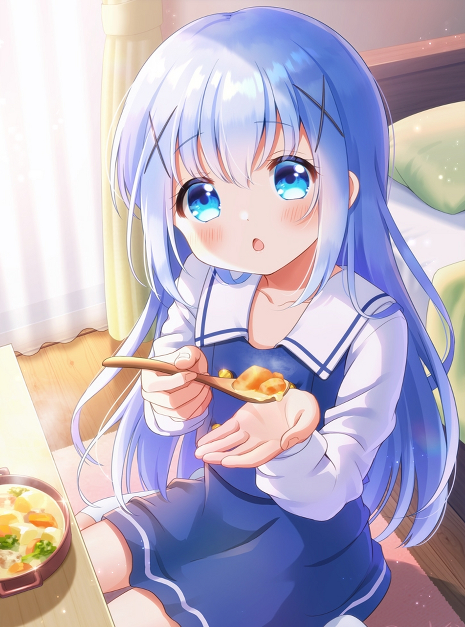 来,张嘴#插画# #动漫