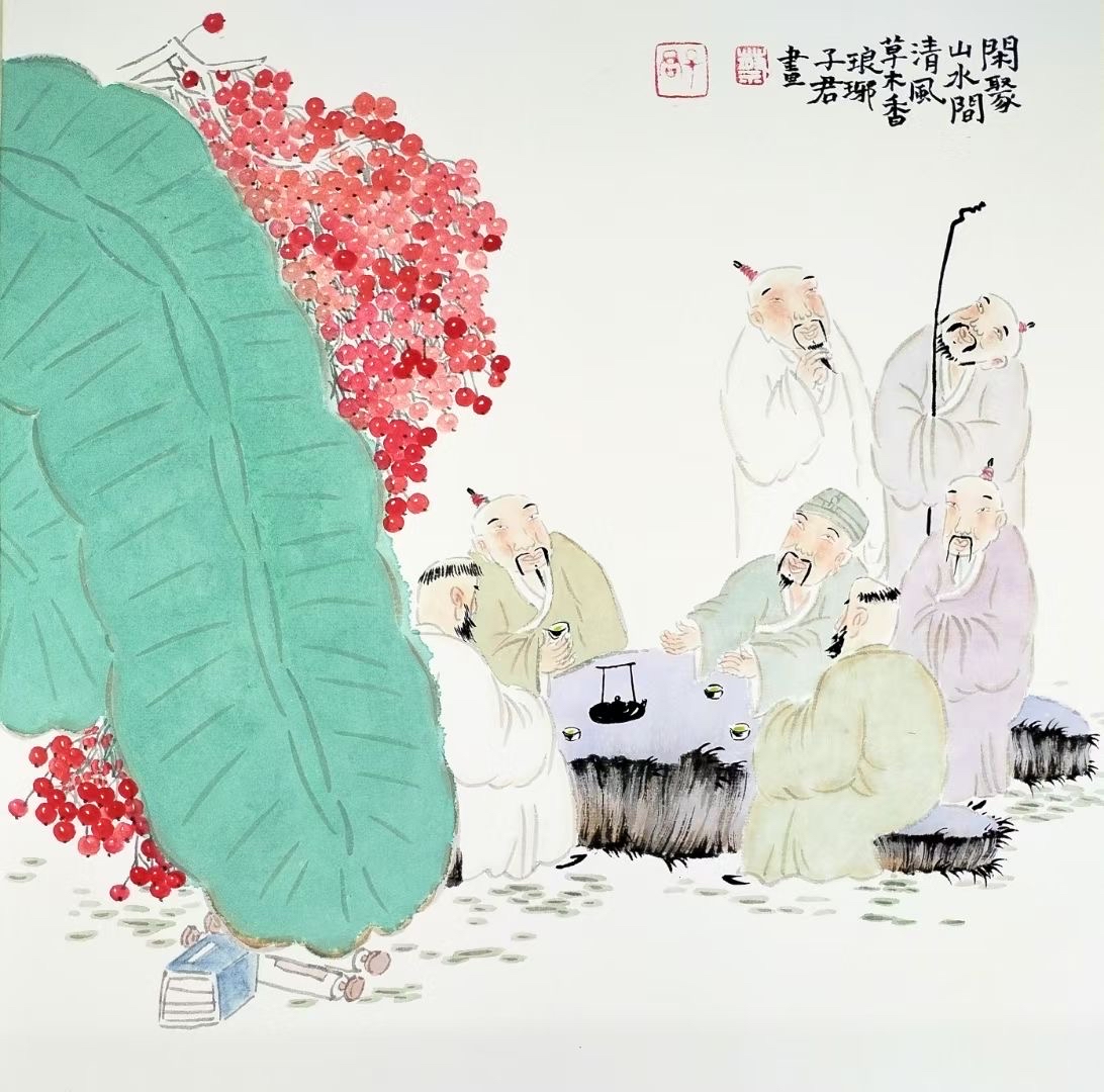 杨捷山水画,蔡子君,丁嘉耕精品力作系列