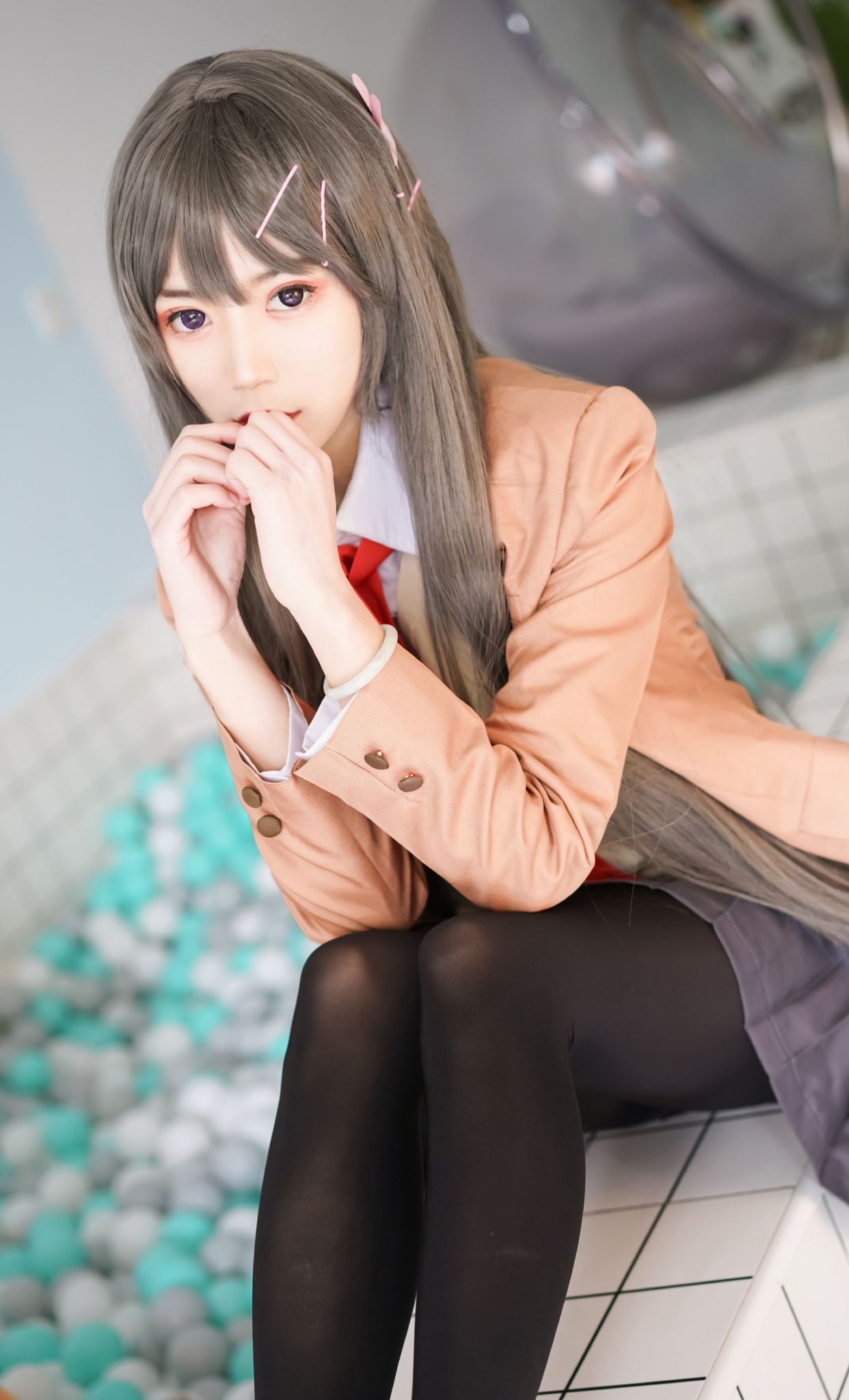 每一个都是长腿配"黑丝",图几的樱岛麻衣,能让你忍不住心动?