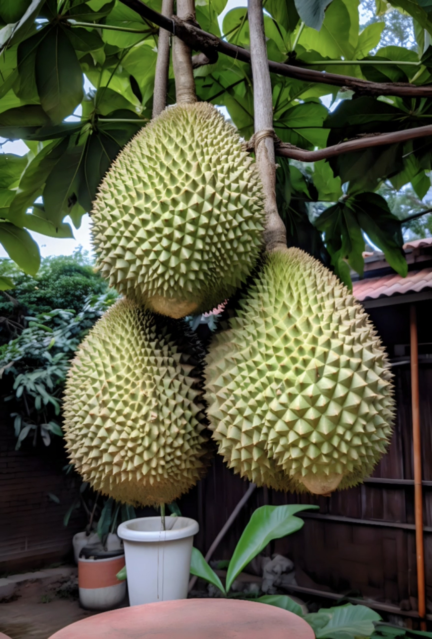 爷爷种的超级大榴莲,邻居都臭坏了