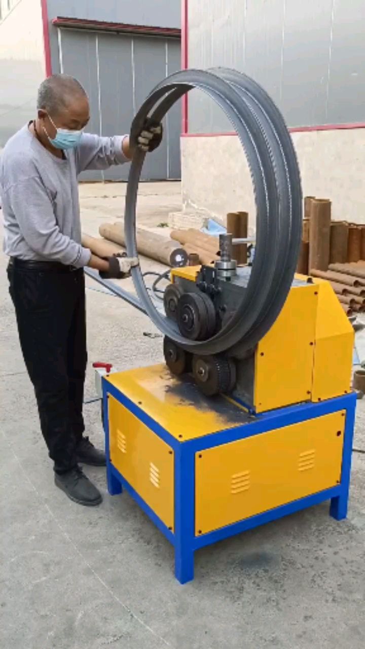 角钢卷圆机 角铁弯圆机 二手卷圆机工作视频-度小视