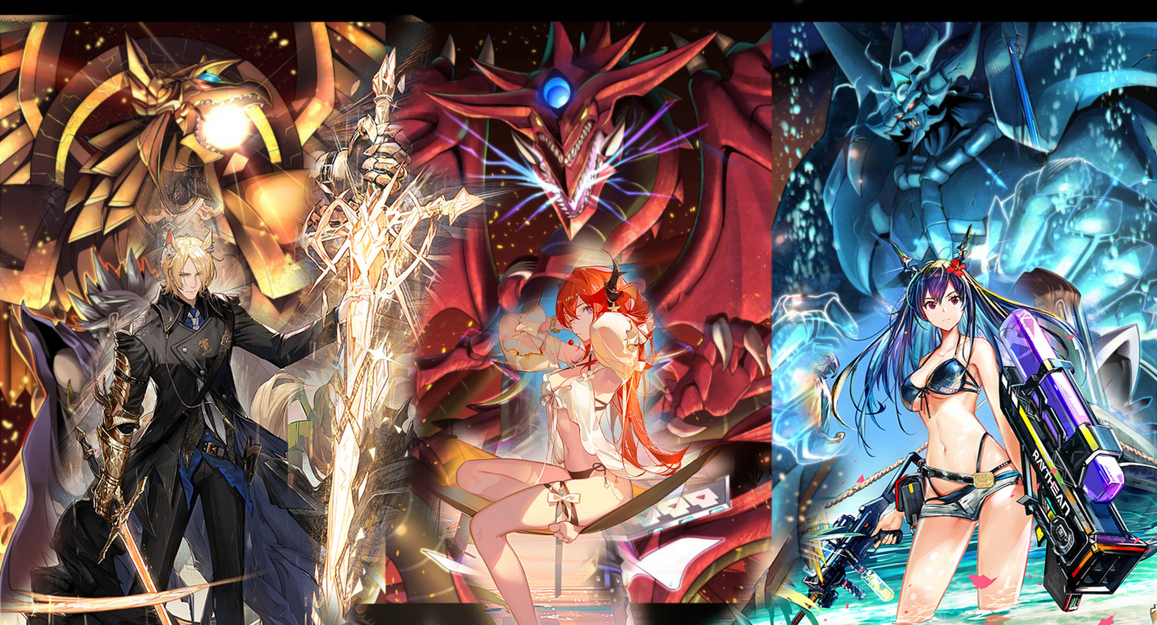 明日方舟# 经典"红黄蓝"配色的三幻神[并不简单]