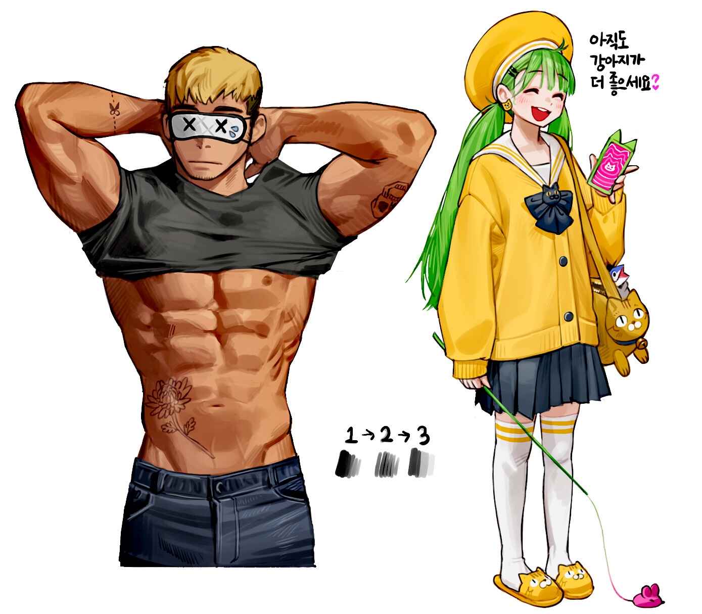 画师rinotuna 人物设定插画欣赏