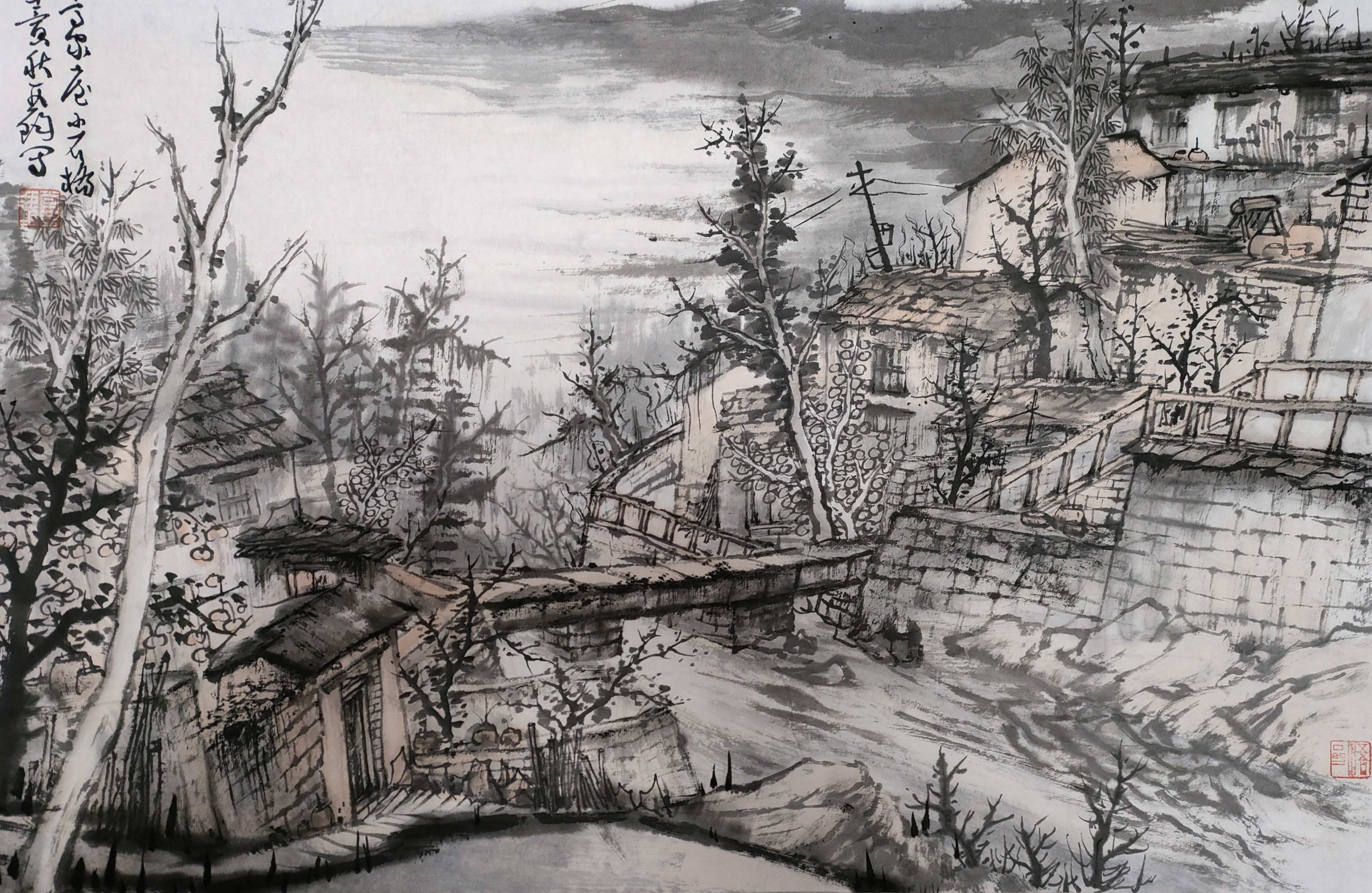 山水画家常亚钧最新太行山写生作品选集