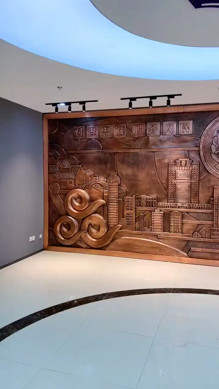 铜浮雕紫铜雕刻锻造保定铜浮雕厂河北浮雕公司锻铜浮雕厂