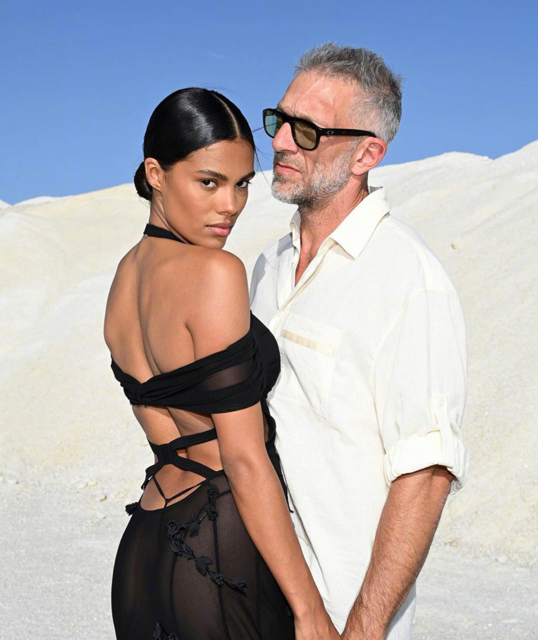 法国演员,导演文森特·卡索 vincent cassel 和第二任模特妻子tina