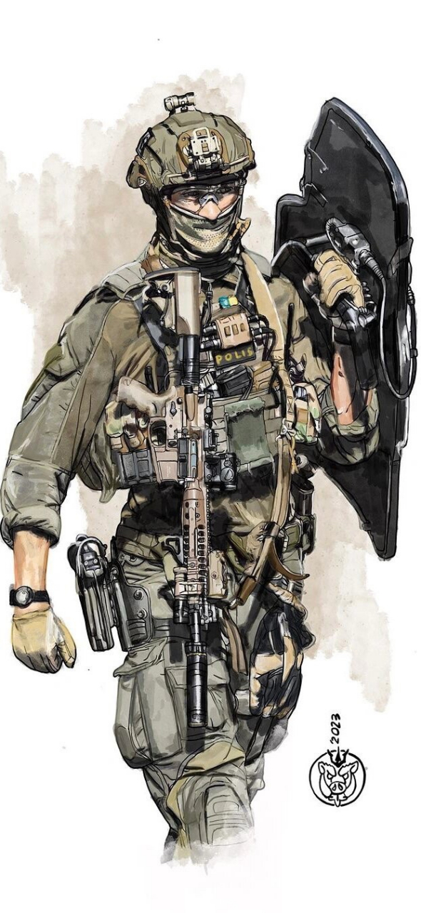 special forces特种兵绘画来咯!