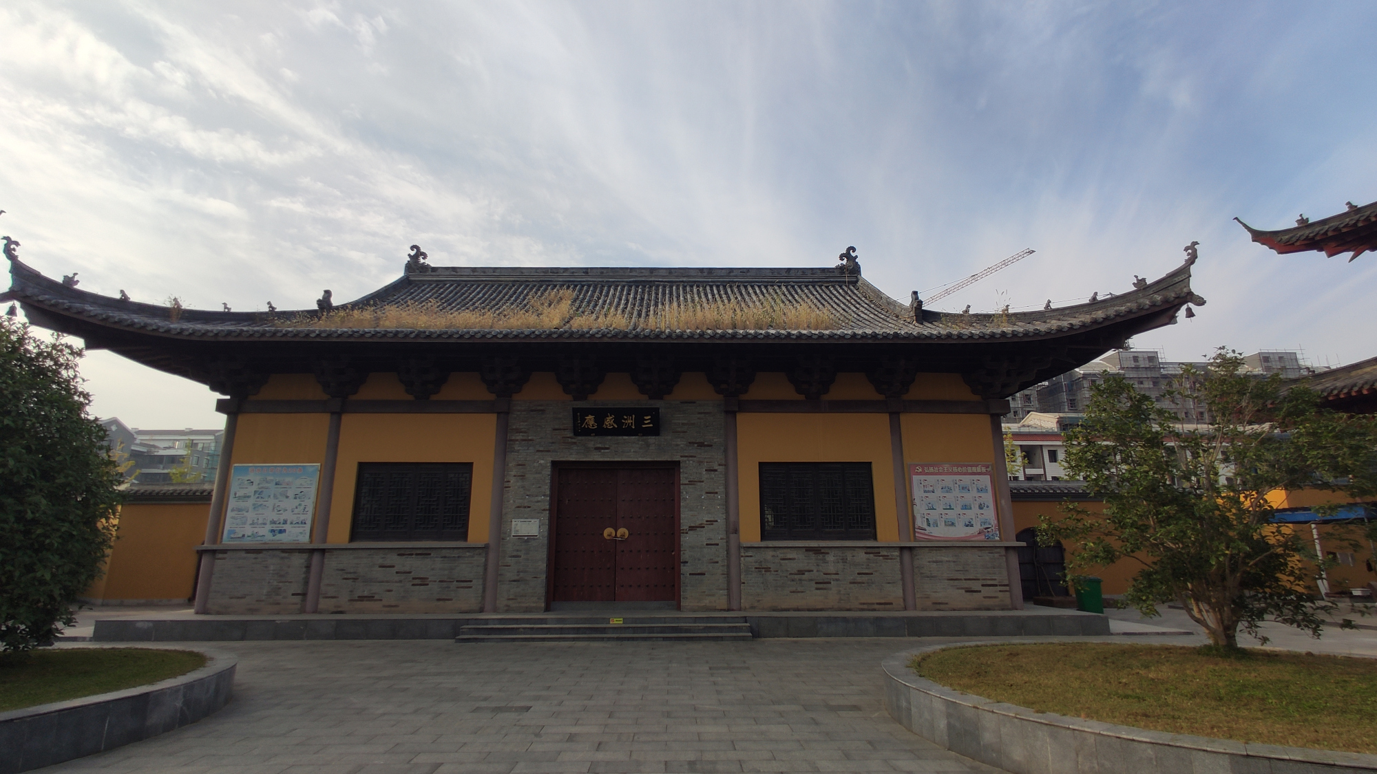 2020年9月19日,无人机拍摄的江苏涟水能仁寺