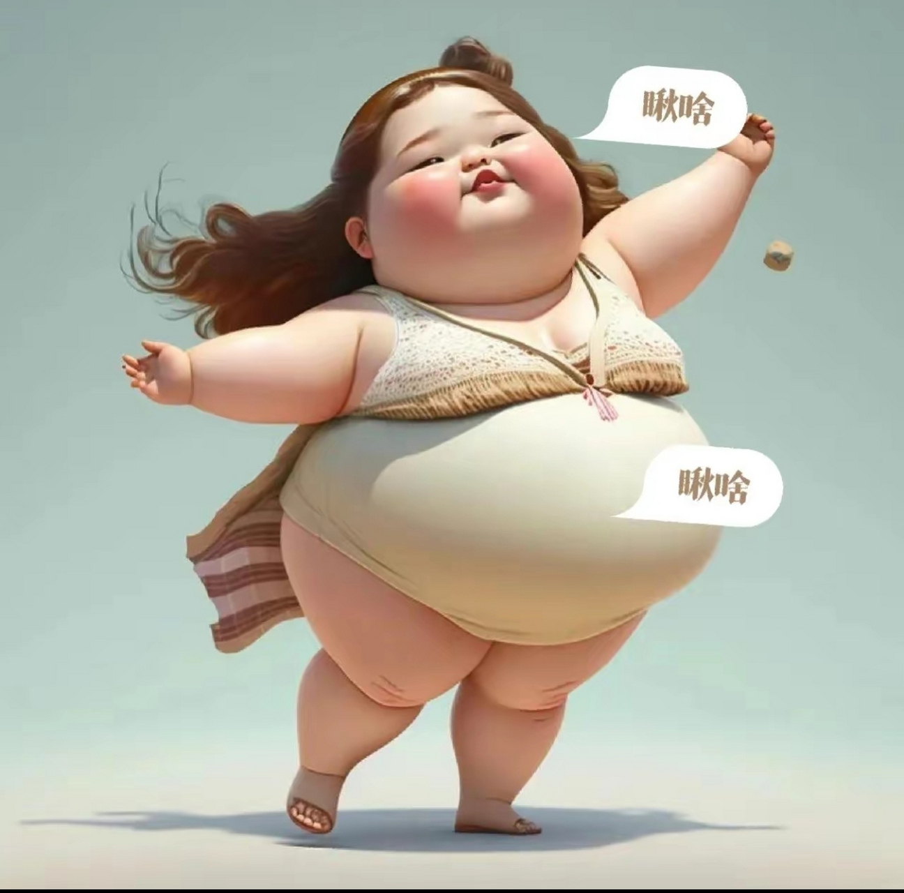 再来一波可爱的胖妞!