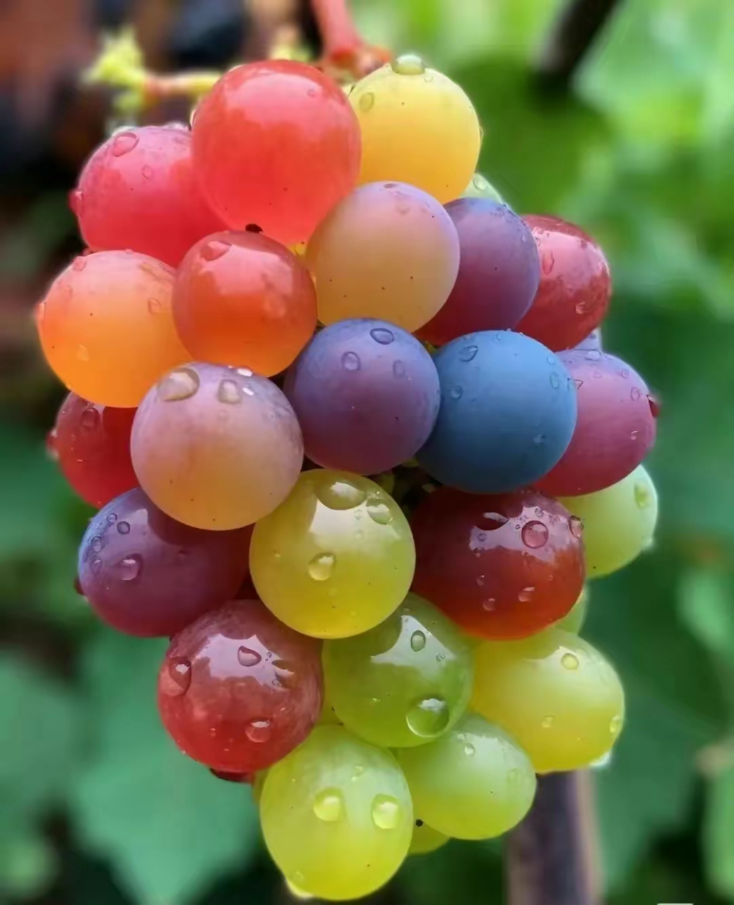 神奇而又美丽的七彩葡萄
