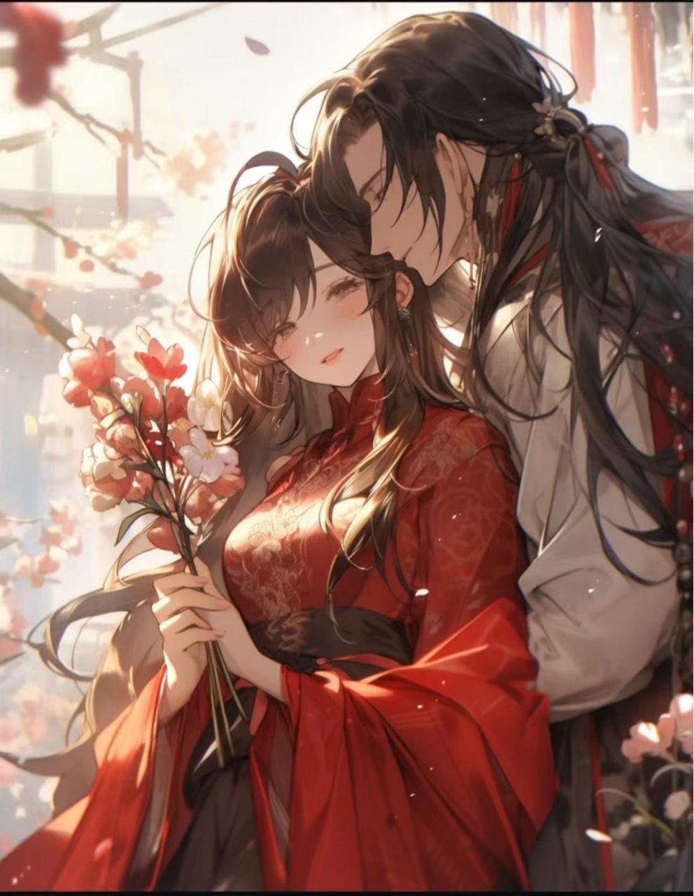 分享一波古风情侣图:千金纵买相如赋,脉脉此情谁诉.