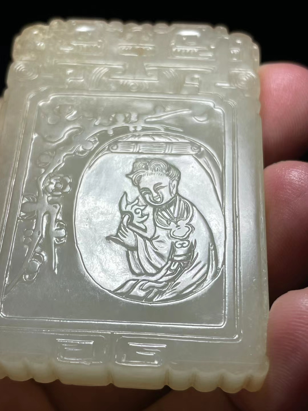 和田玉籽料珍品明清文玩玉牌