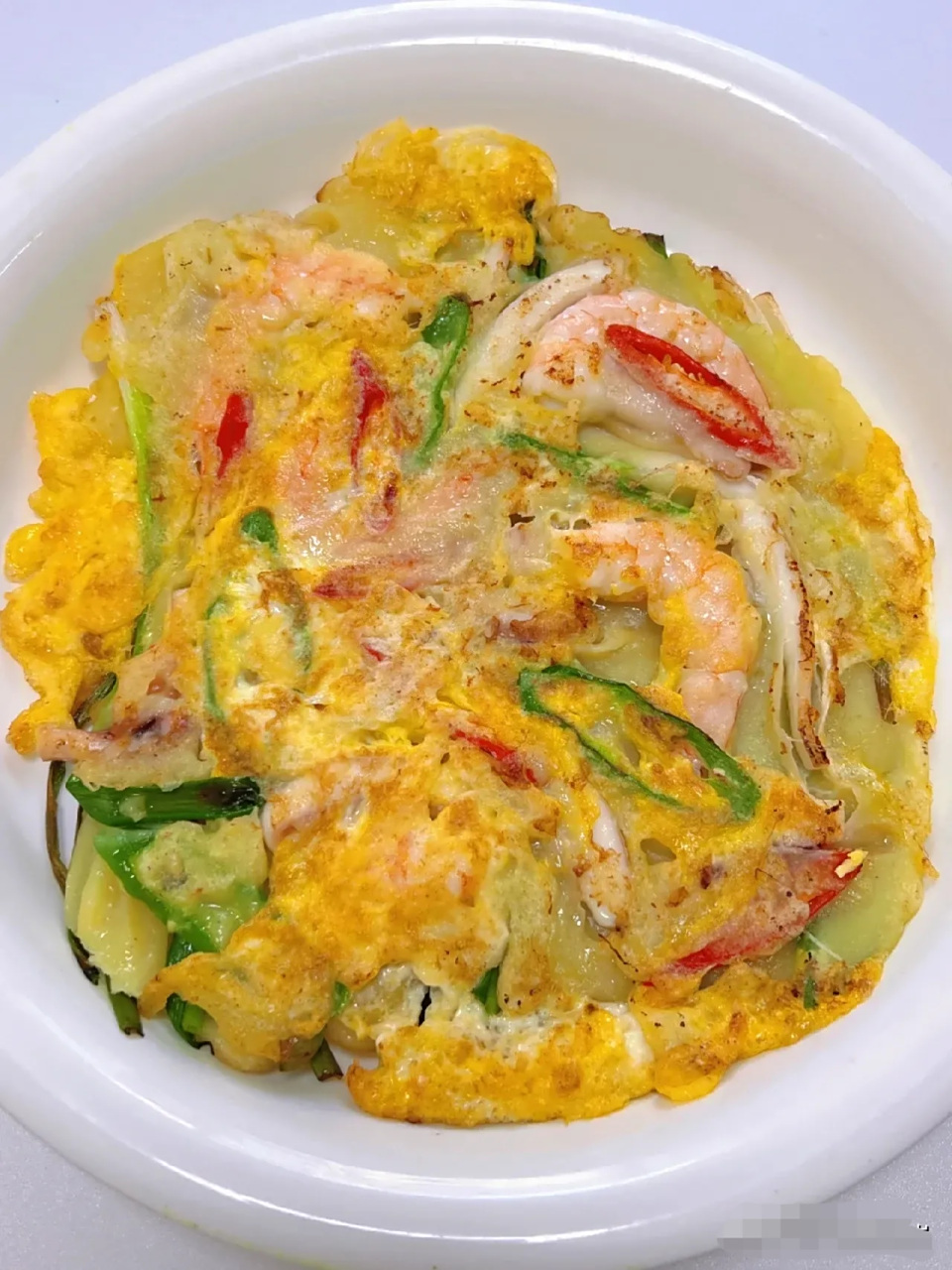 快来综艺同款韩式海鲜葱饼[机智] 去韩餐店每次必点的海鲜葱饼,今天被