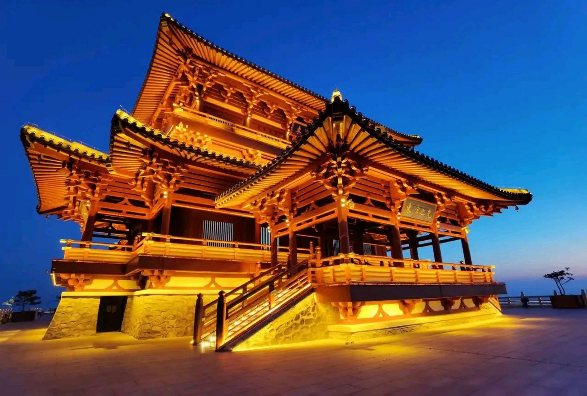 抚远东极阁,让我做梦都没有想到的竟然是全国唯一一座仿唐榫卯的建筑!