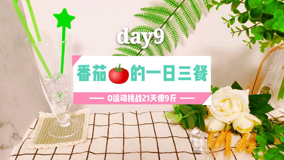 「0运动挑战21天瘦9斤」day9:番茄的一日三餐减脂食谱,又瘦了