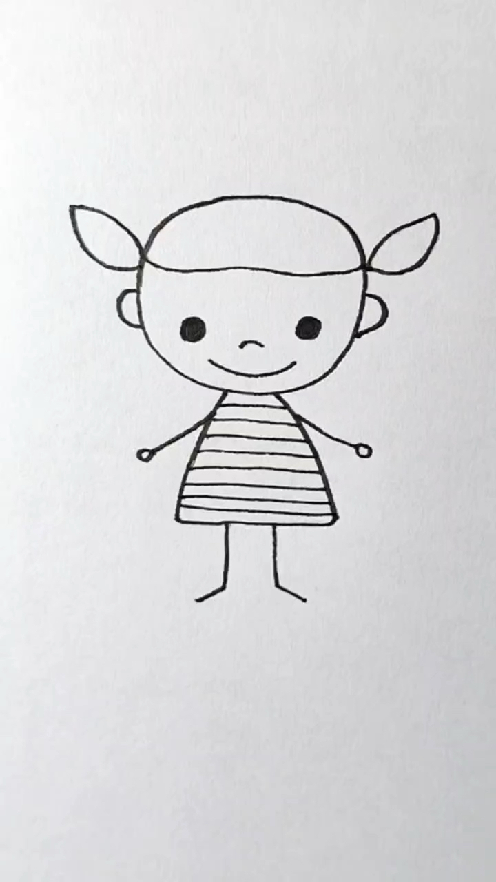 零基础也会画的小宝宝,每日教你简单易学的简笔画!-度小视