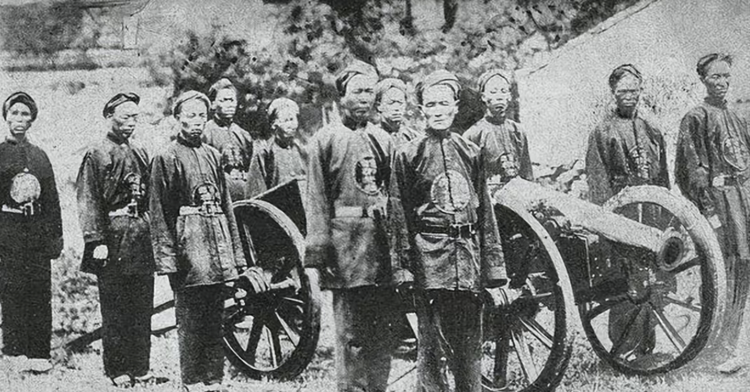 晚清军队炮队,看起来一个个都无精打采的