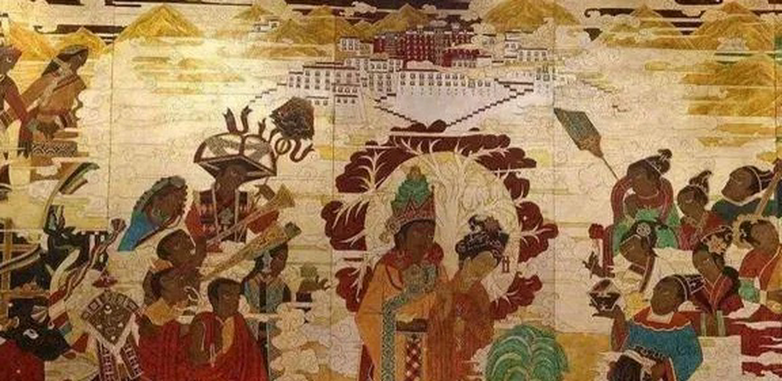 650年,松赞干布病逝,文成公主被逼迫殉葬,唐高宗李治得知此事后大发