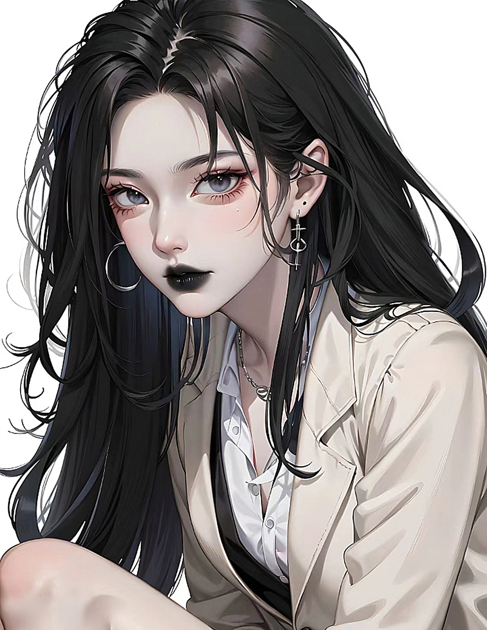 ai黑白炫酷拽姐头像[得意]#头像# #魅世海棠# #corrupt乄雨霖铃