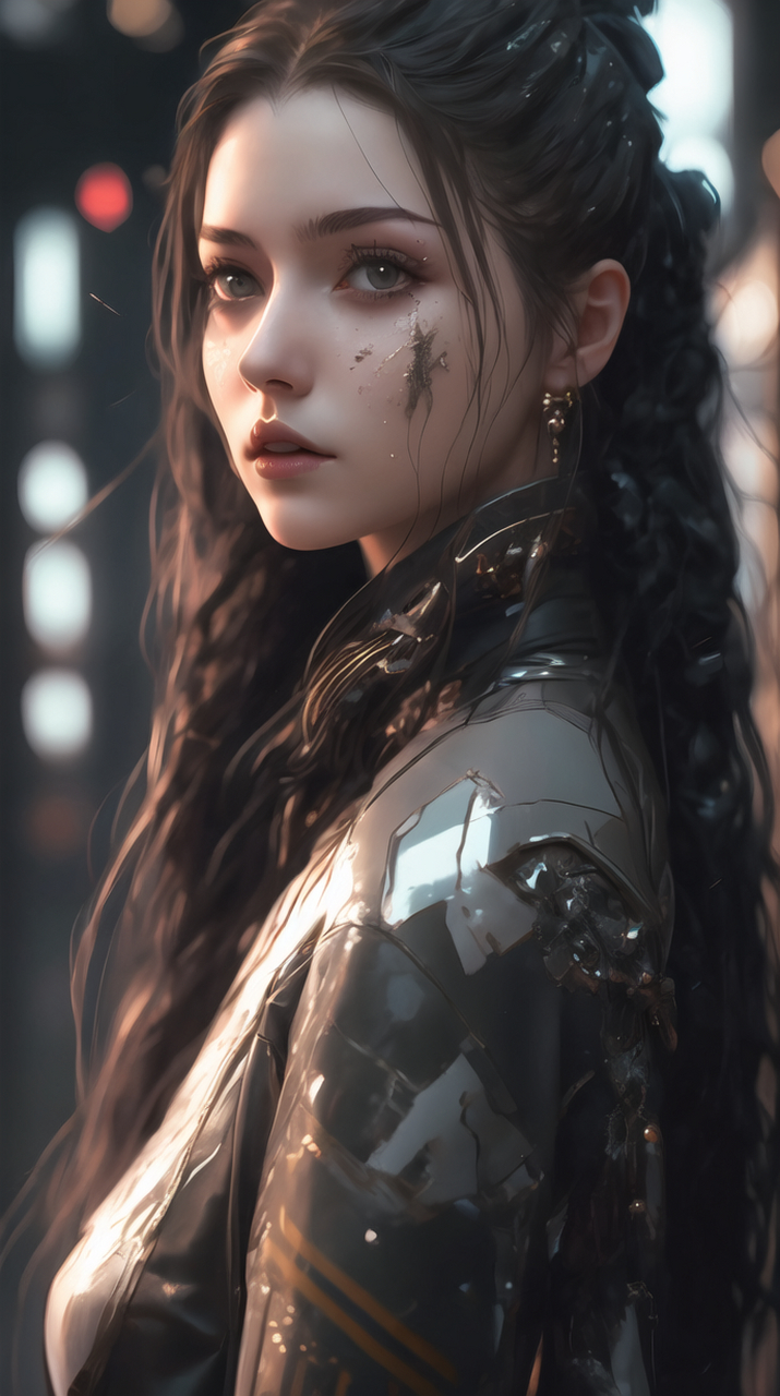 赛博朋克风格#美女# #赛博朋克