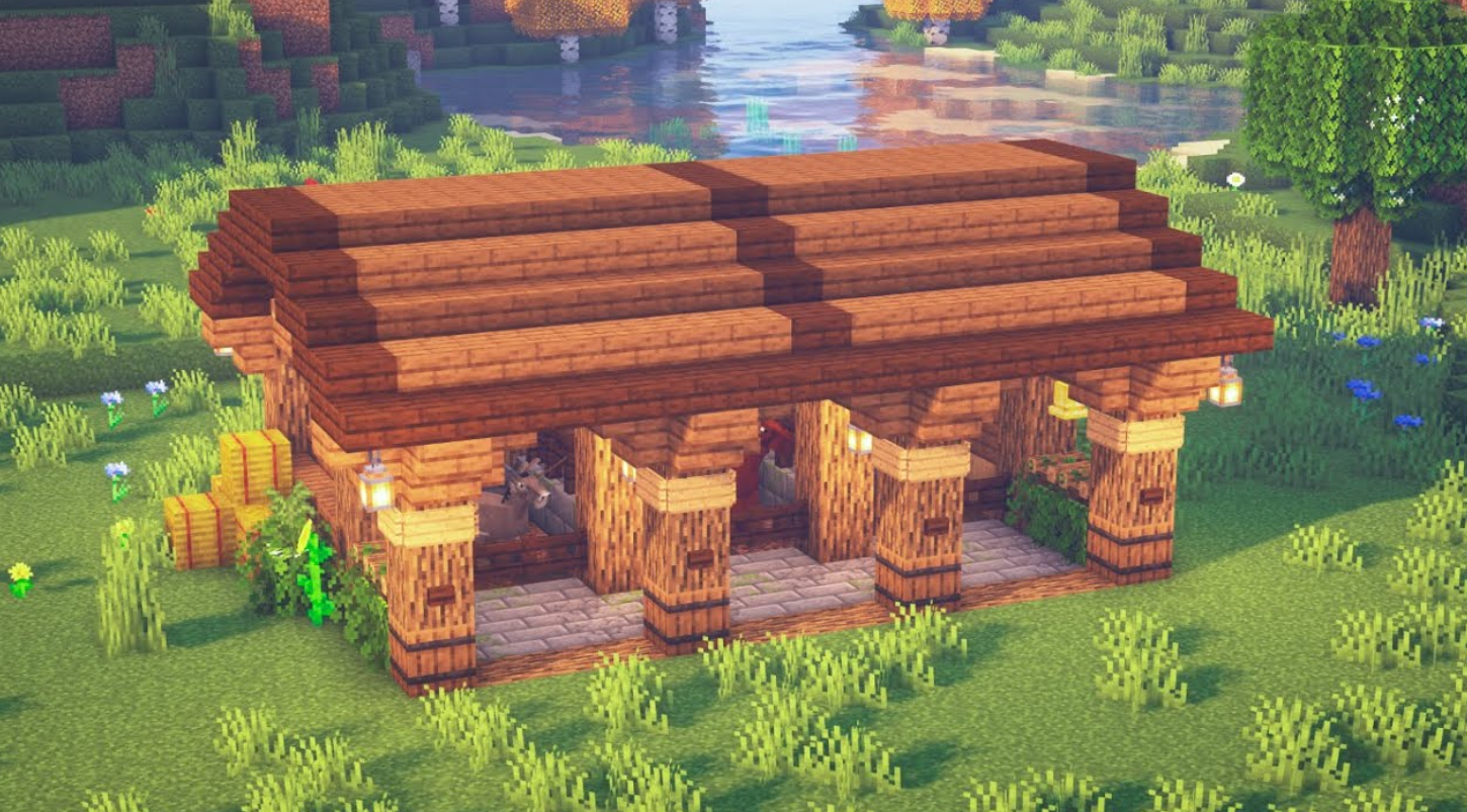 我的世界木制豪华别墅图片