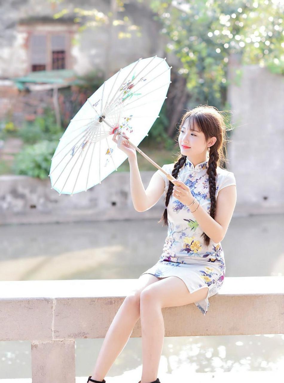 清新唯美人像摄影,青春靓丽的江南旗袍女孩.
