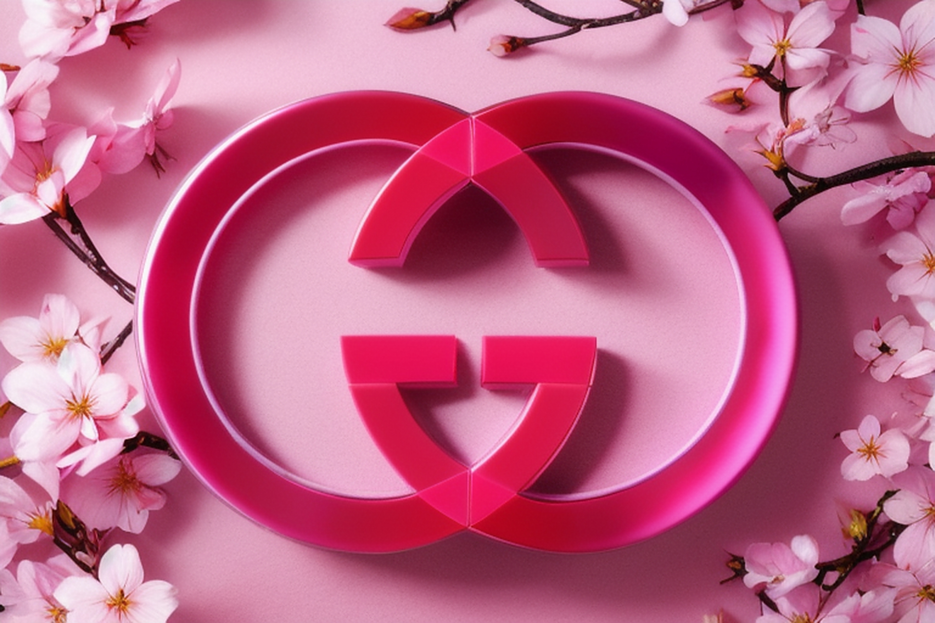 stable diffusion古驰gucci logo海报制作,时尚潮品加上美妆的元素,很