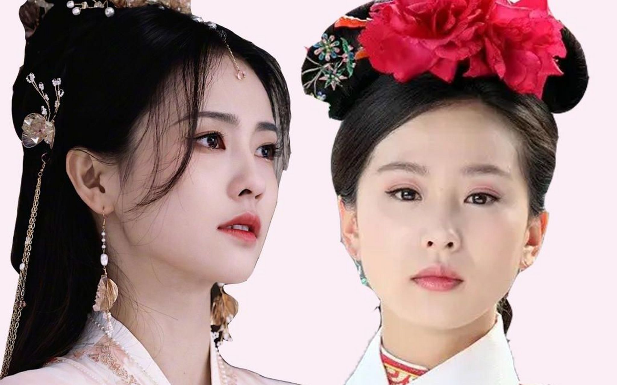 最近网友们将气质女神刘诗诗和新晋新星白鹿放一块对比,发现侧颜相似