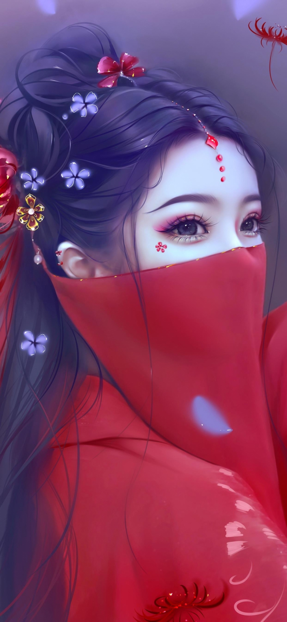 这一张手绘古装美女,实在是太吸引人了!