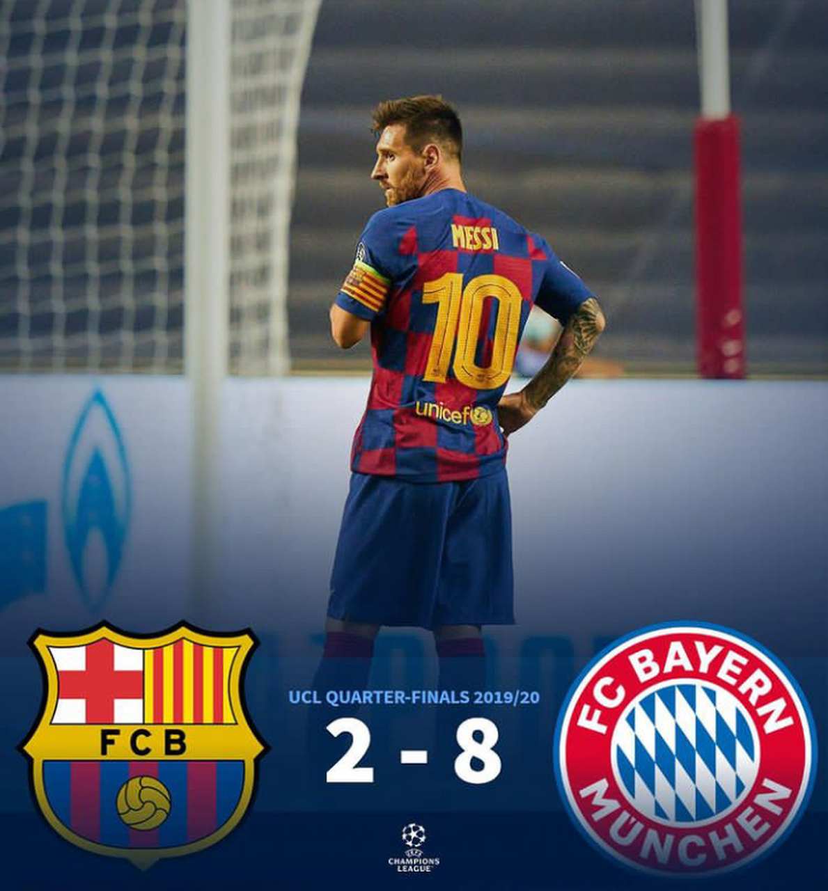 " 结果部分梅西极端粉丝攻击拜仁不讲武德,不应该赶尽杀绝