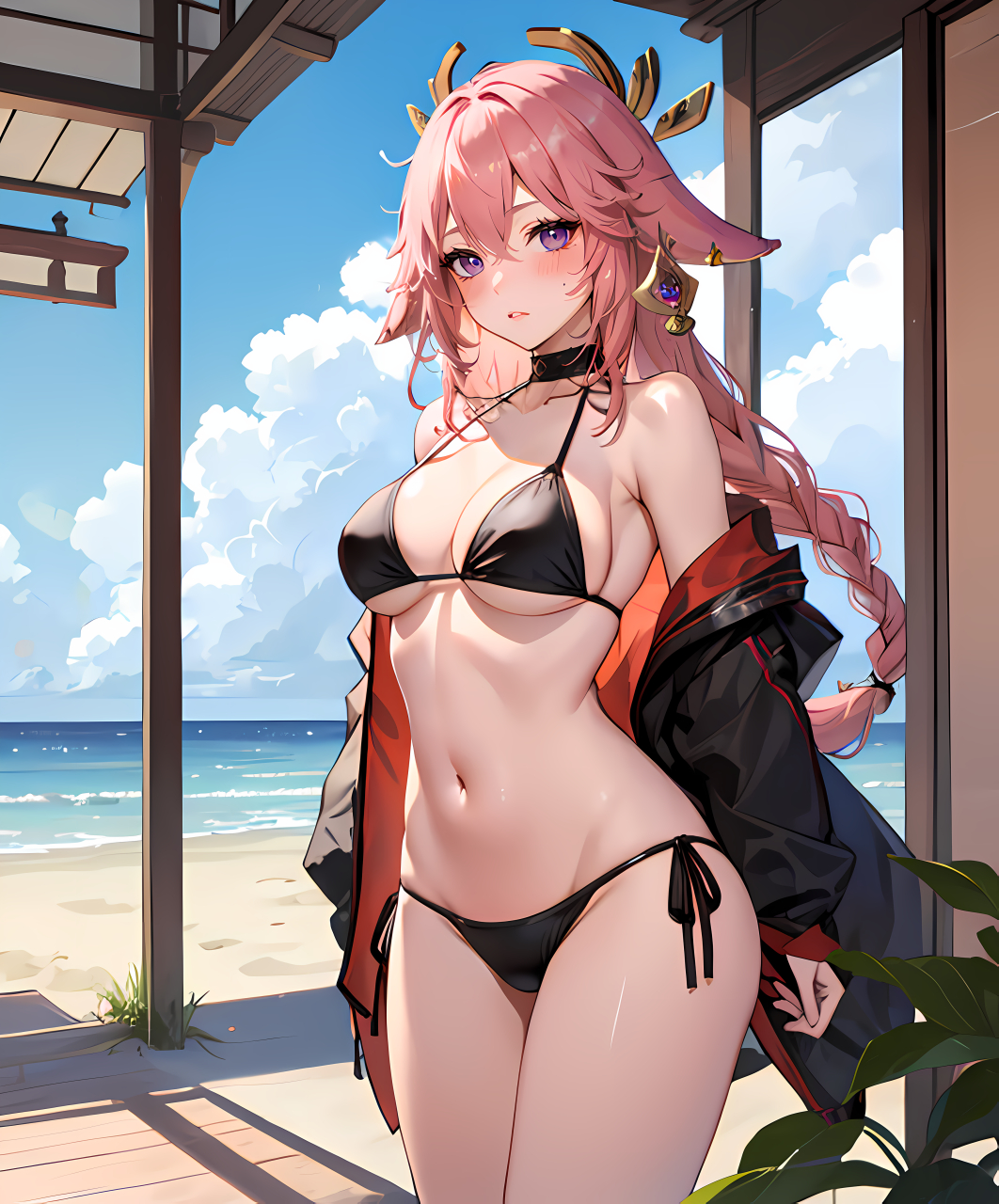 宫司大人太慷慨了 #秋日生活创作季# #原神八重神子# #二次元美图