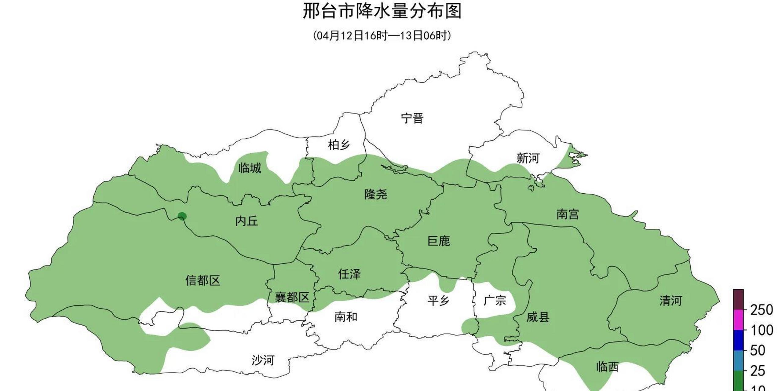 邢台市气象台2023年4月13日6时发布天气实况和预报信息:【12日16时
