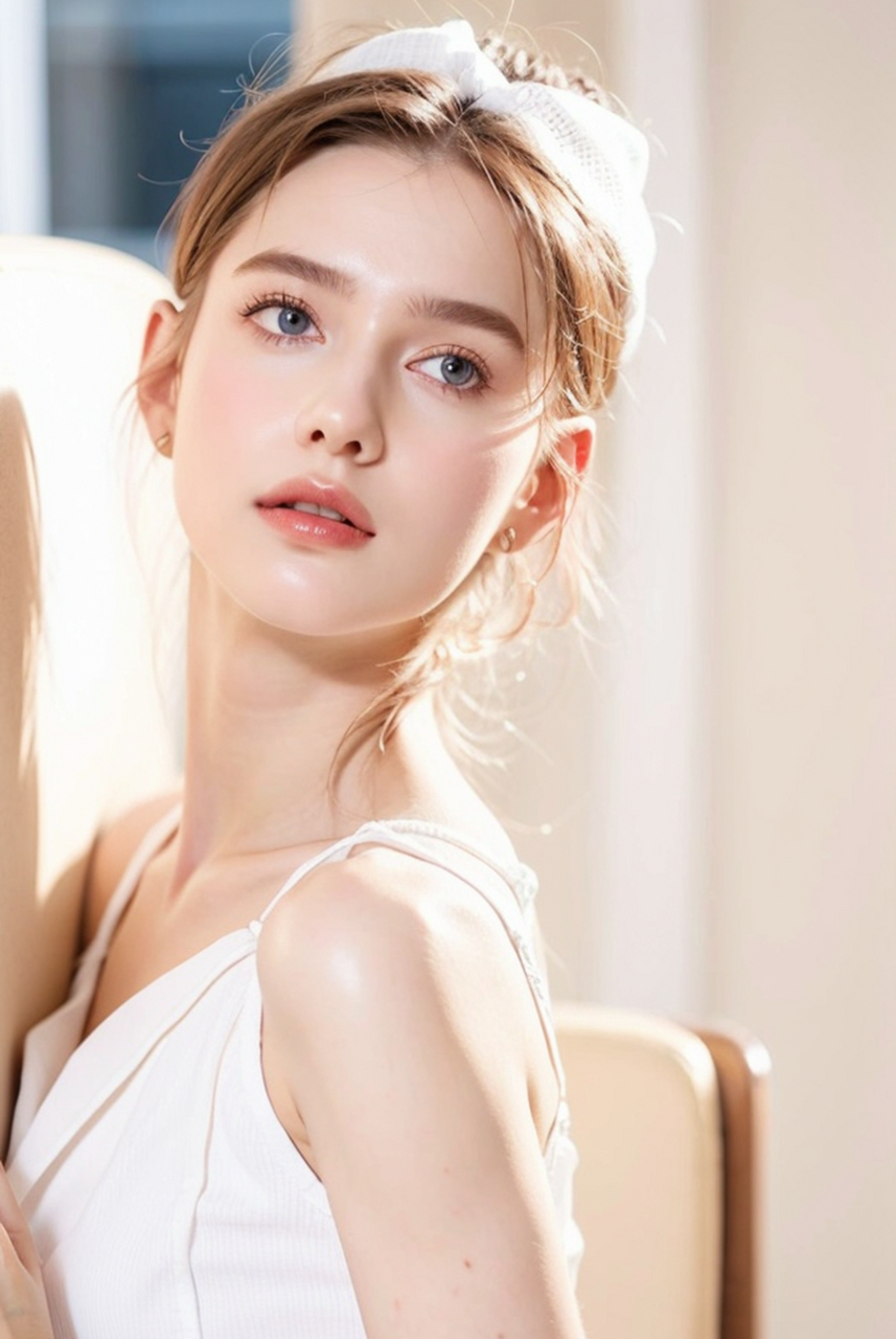 白皙的欧美女神气质时尚写真肖像艺术照#美女# #性感美女# #养眼美女