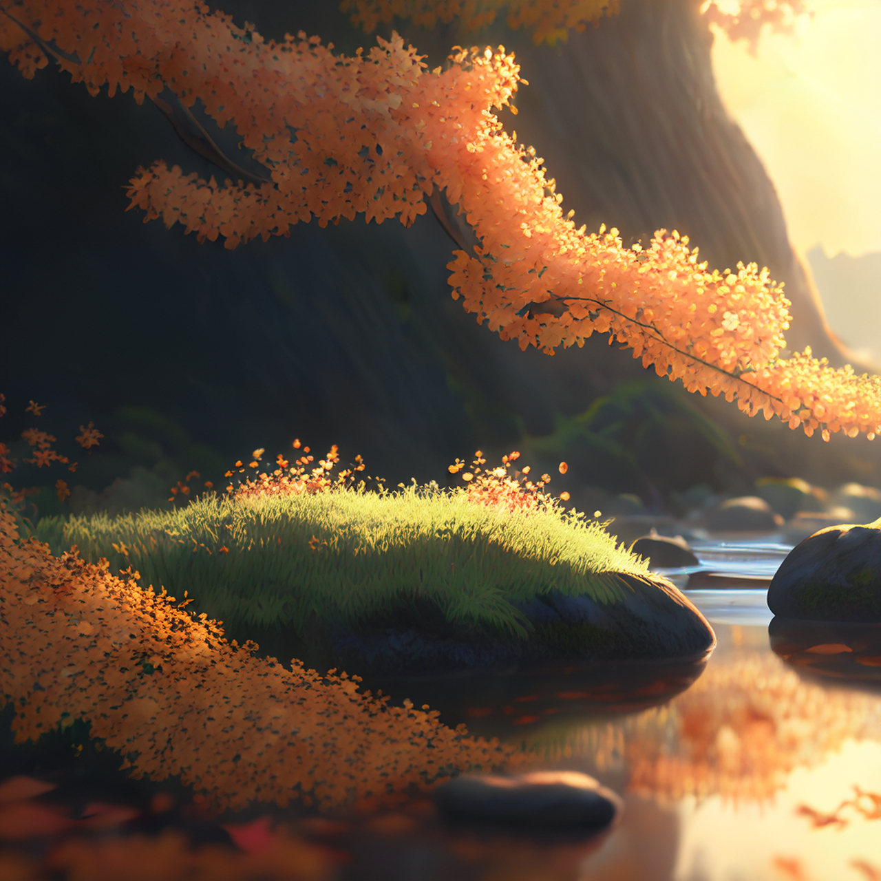 百度ai绘图黑科技#壁纸,微视图,古风绘画,中国风,描绘古诗词,古典美.