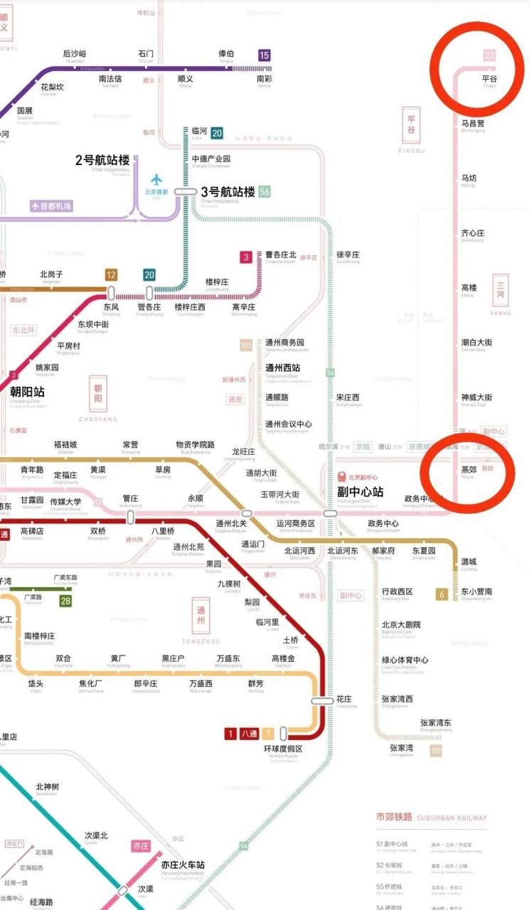 北京轨道22号线线路图图片