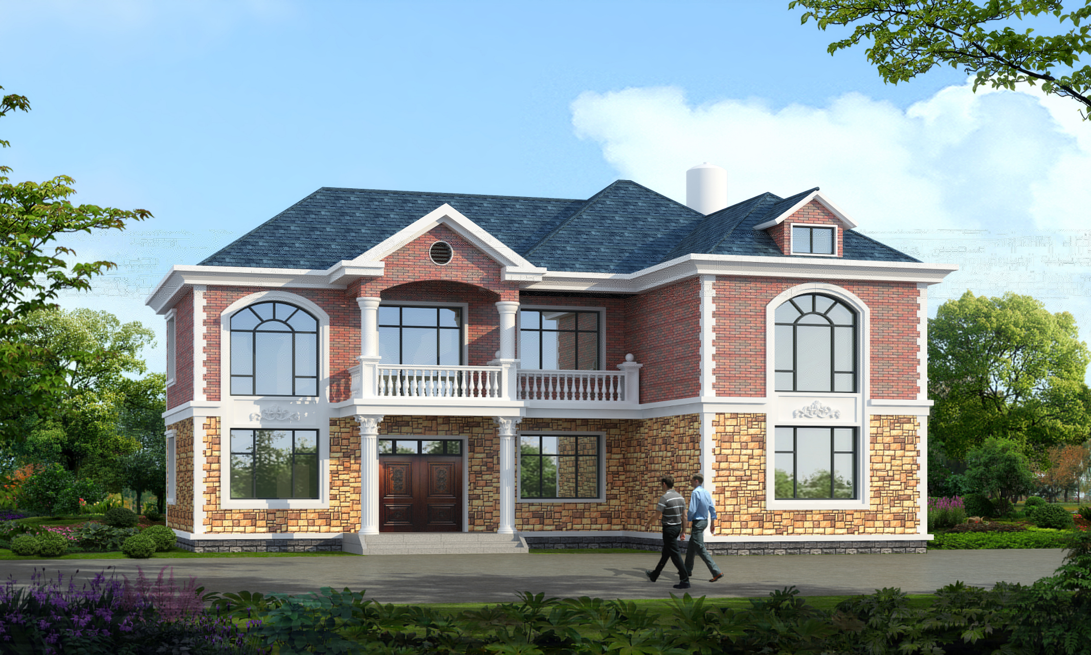 24米,占地面积188平方米,总面积约376平米,砖混和框