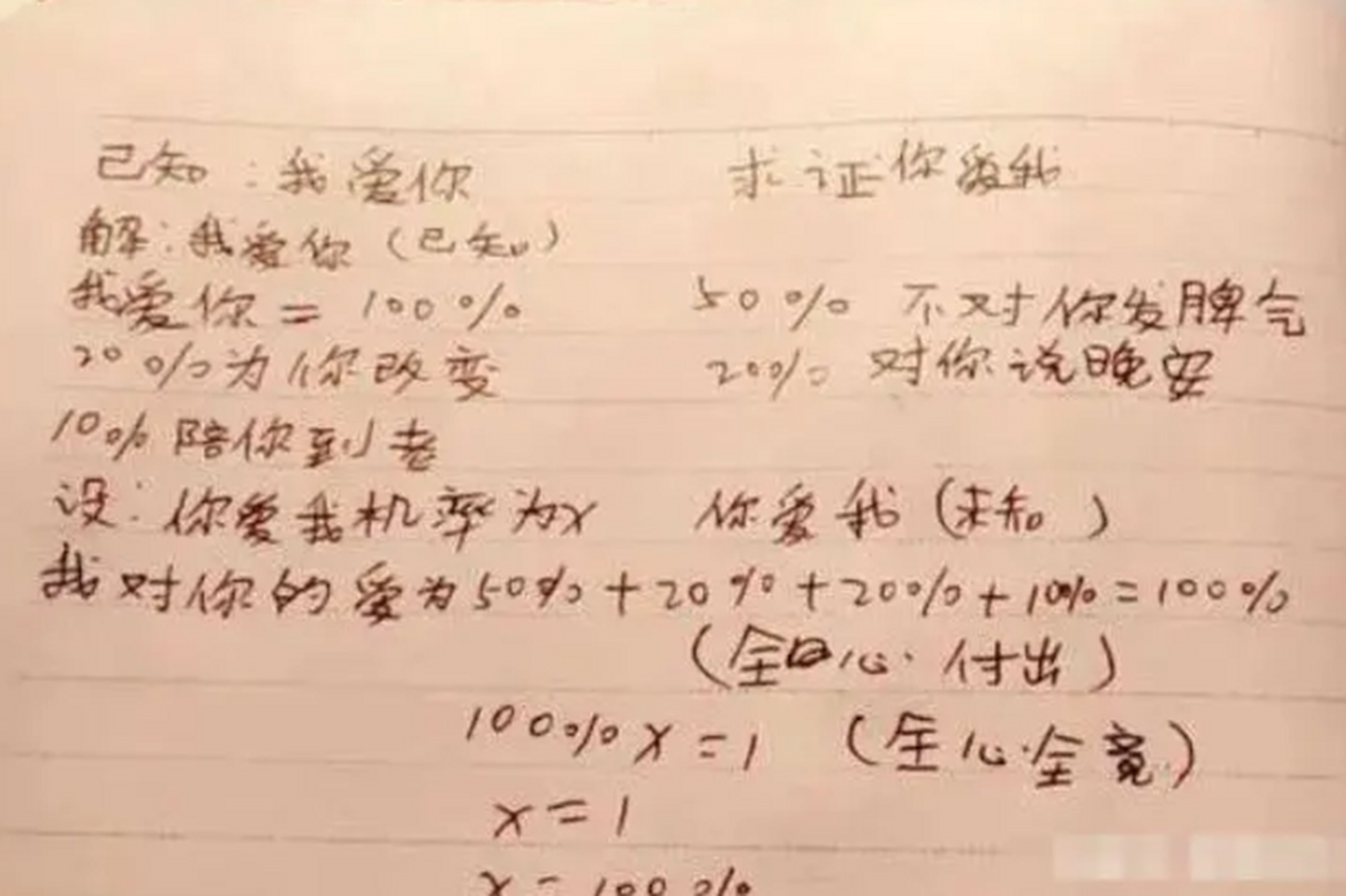 学霸隐藏式表白图片