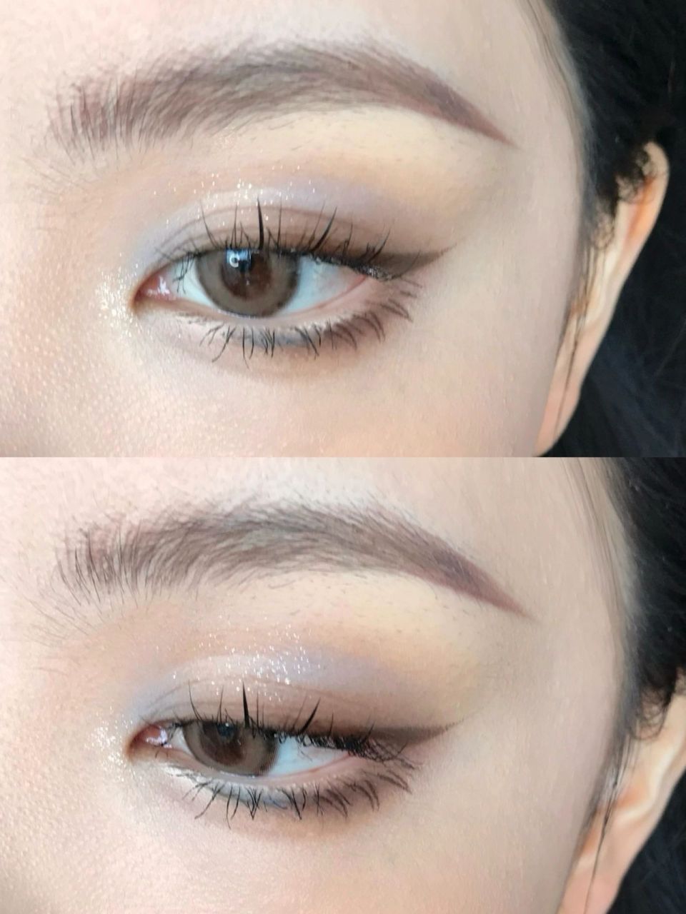 莫兰迪色系灰蓝冷棕截断式 莫兰迪色系好好看欧 这个baby blue眼线笔